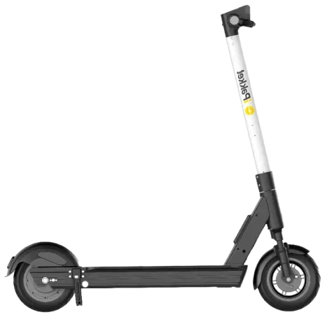 Ride by iPakket shared e-scooter, three-quarter product view